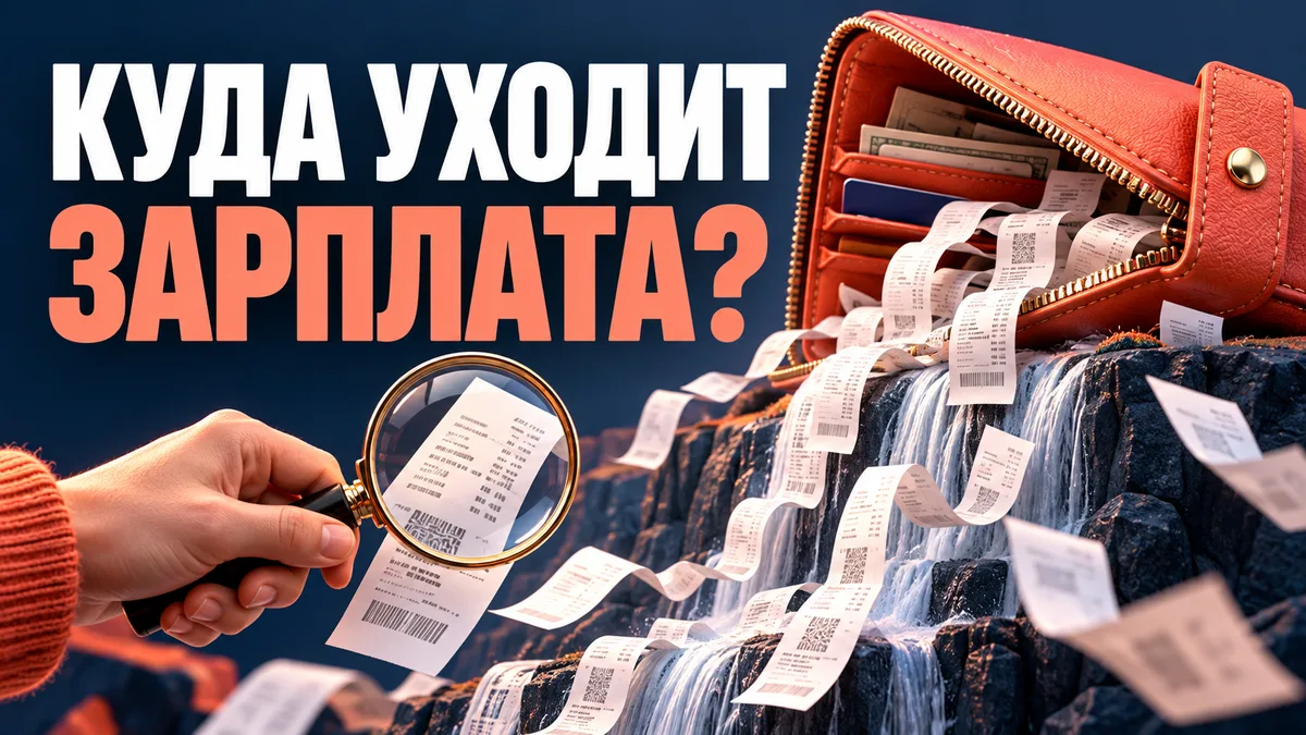 Из кошелька вылетают чеки: куда уходит зарплата?