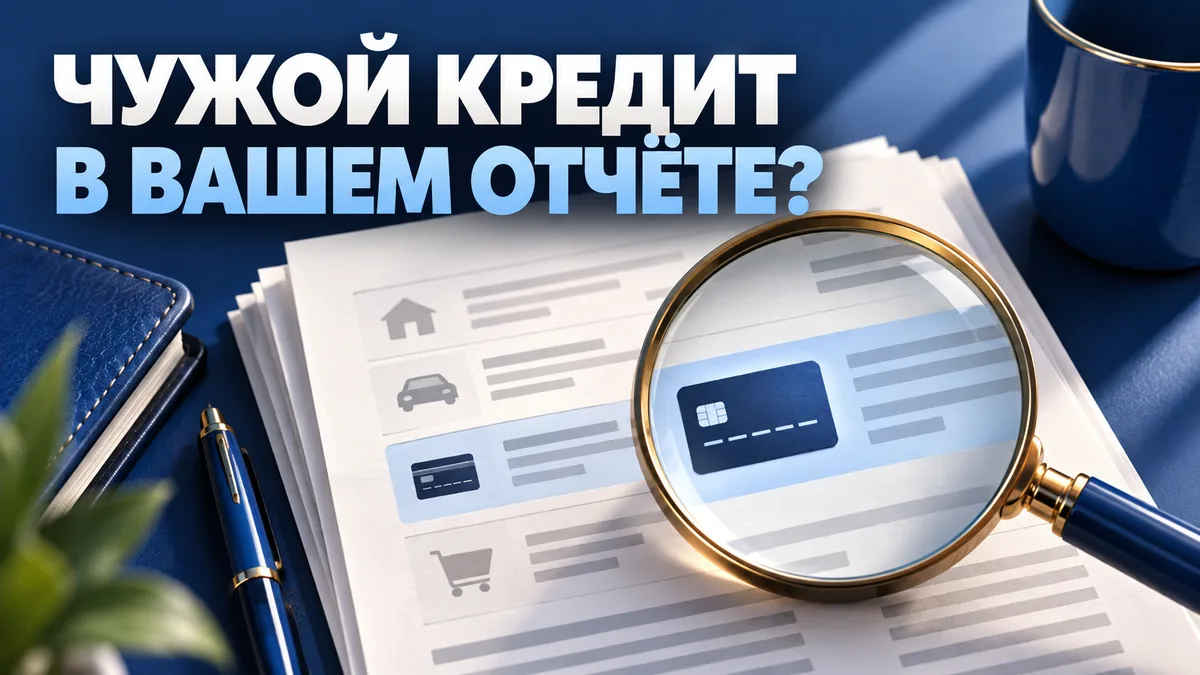 Лупа находит незнакомый кредит в кредитной истории