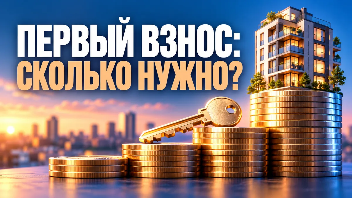 Дом и ключ на ступенях из монет: сколько нужно на первый взнос?