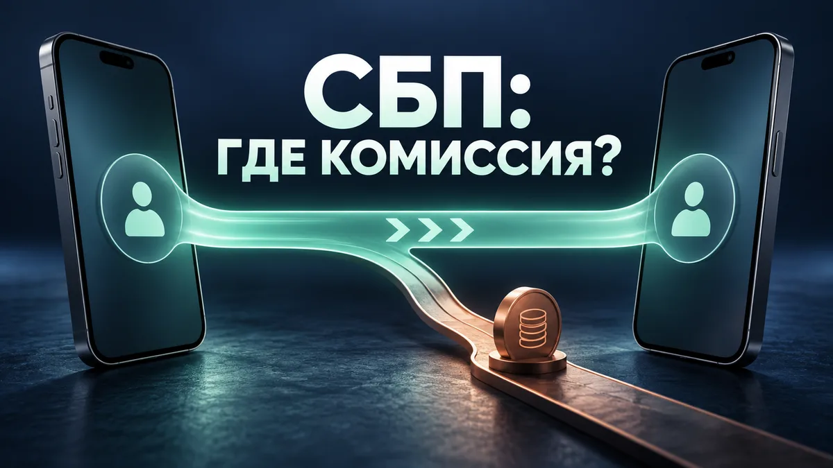 Два смартфона соединяет путь перевода, от которого отделяется платная ветка