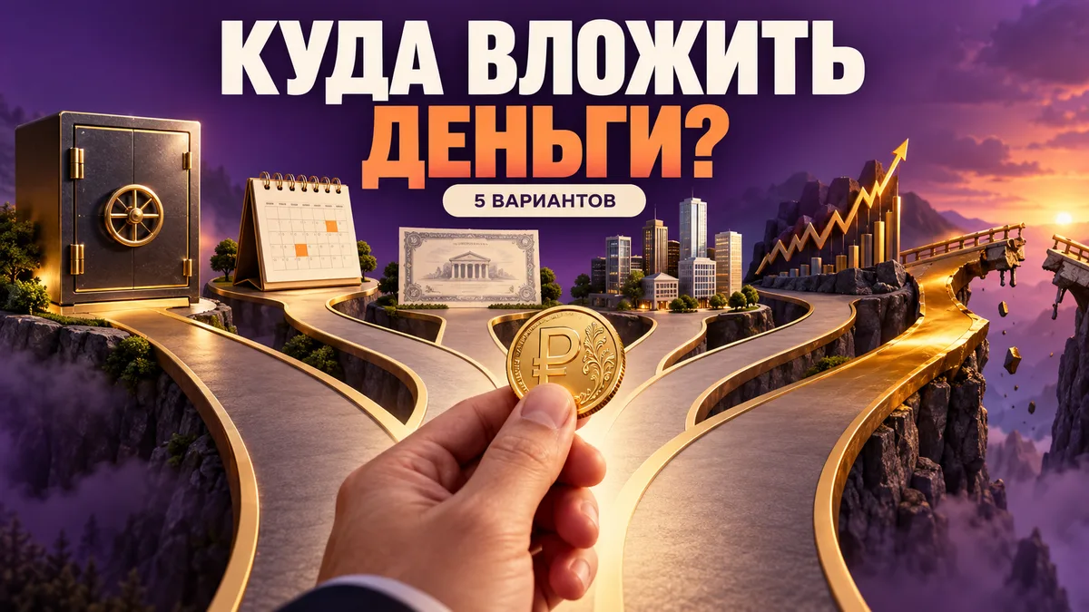 Монета на развилке пяти финансовых путей. Куда вложить деньги: пять вариантов.